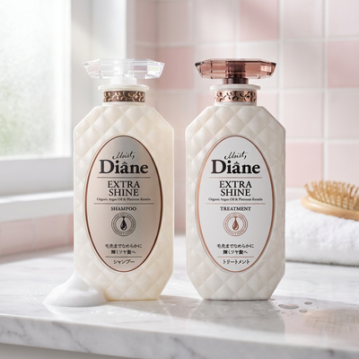 Diane Extra Shine Shampoo & Treatment Set 450ml Each