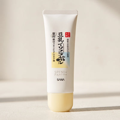 Sana Pure White Skincare UV Base N 50g — MACRO lifestyle view