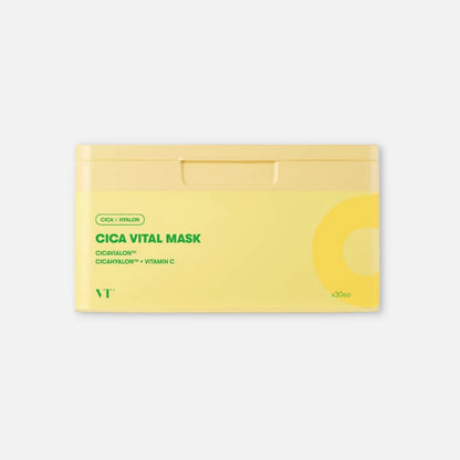 VT Cosmetics CICA & Vitamin C Soothing Skincare Mask (Pack of 30) - Buy Me Japan