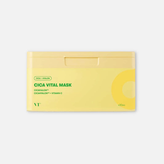 VT Cosmetics CICA & Vitamin C Soothing Skincare Mask (Pack of 30) - Buy Me Japan