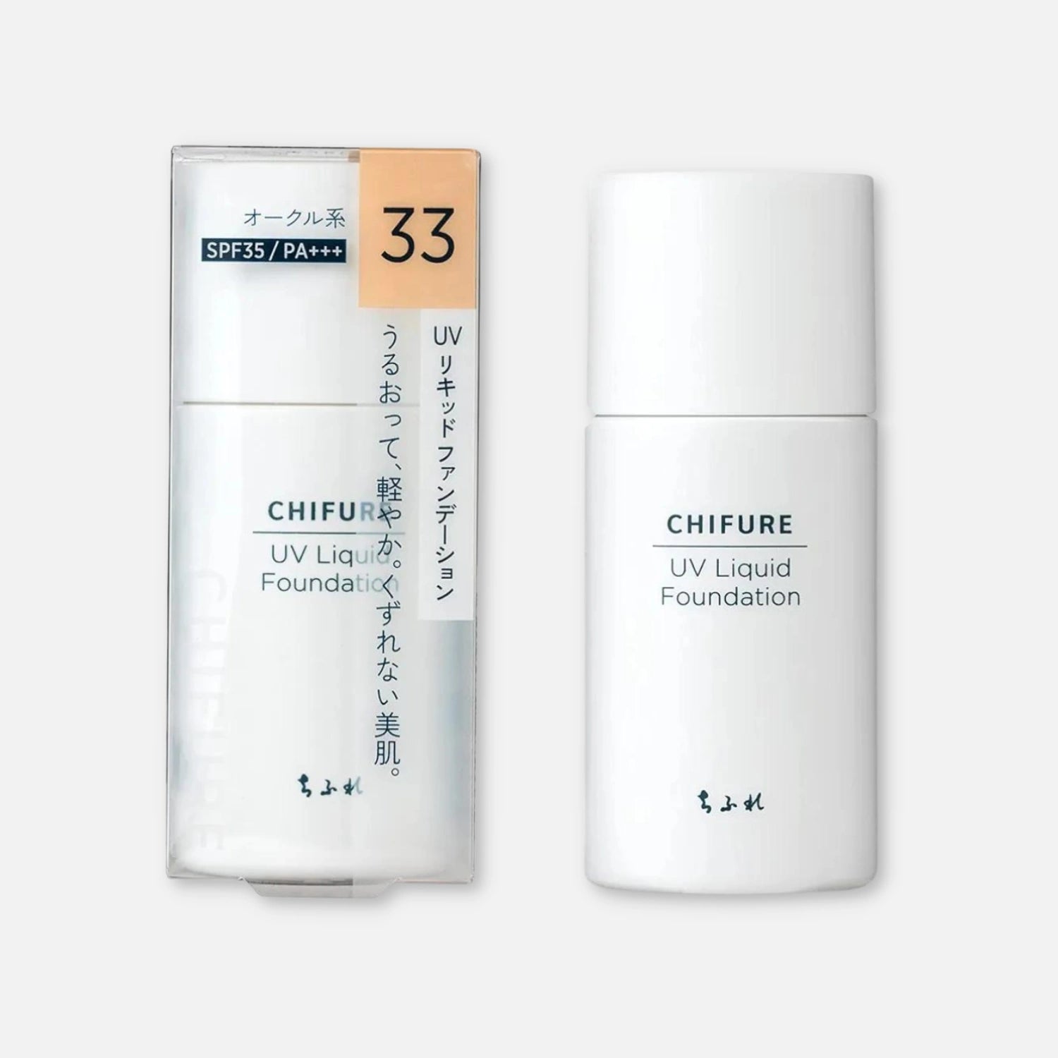 Chifure UV Liquid Foundation SPF35 PA+++ 30ml (Various Shades) - Buy Me Japan