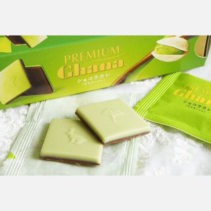 Lotte Ghana Premium Pistachio Milk Chocolate 64g - Buy Me Japan