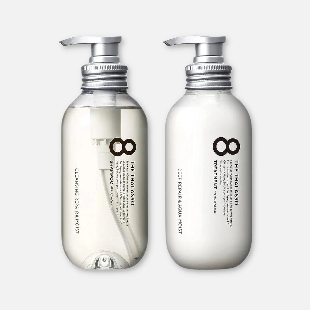 シャンプー 8 THE THALASSO 8 The Thalasso Cleansing Repair & Moist Shampoo and Treatment Set