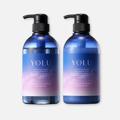 YOLU Calm Night Repair Shampoo & Treatment Set (475ml Each) - Buy Me Japan