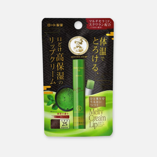 Mentholatum Melty Cream Matcha Flavor Lipstick SPF25/PA+++ 2.4g - Buy Me Japan
