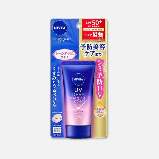Nivea Japan UV Deep Protect & Care Tone Up Essence SPF 50+/PA++++ 50g - Buy Me Japan