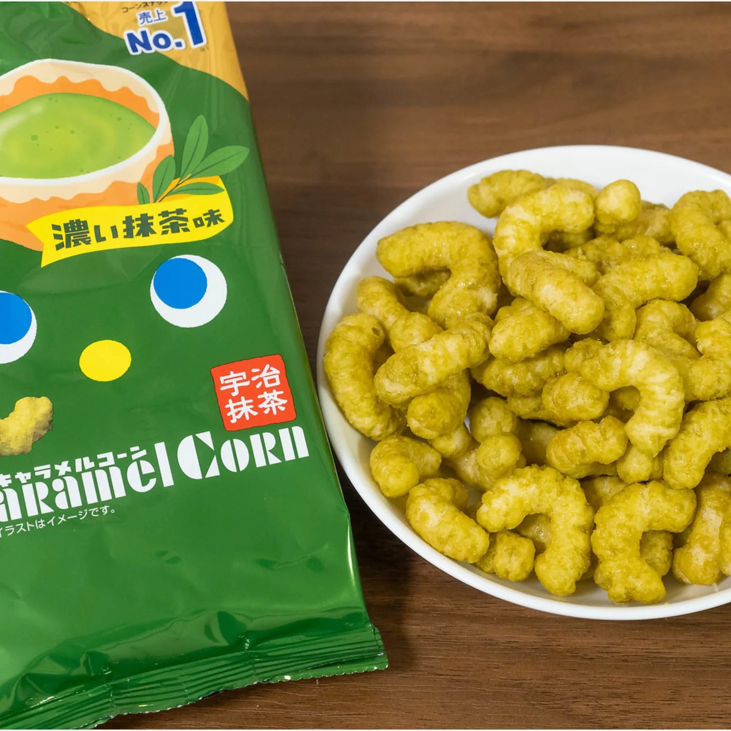 Tohato Caramel Corn Uji Matcha 65g - Buy Me Japan