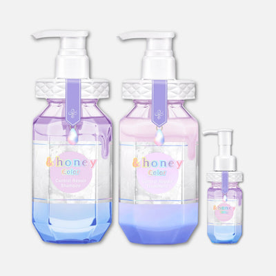 & Honey Color Control Repair Shampoo, Treatment & Hair Oil Set (440ml Each + 100ml)