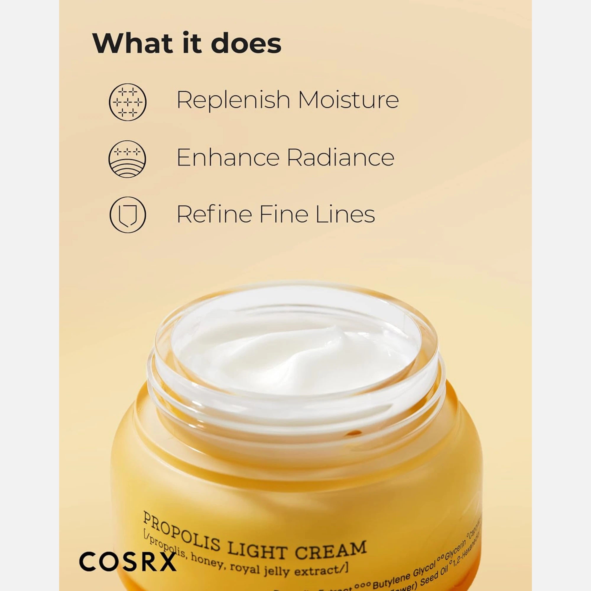 COSRX Propolis Light Cream 65ml (Korean)