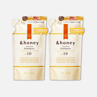 & Honey Deep Moist Shampoo Only Refill (Set of 2) 350ml x2