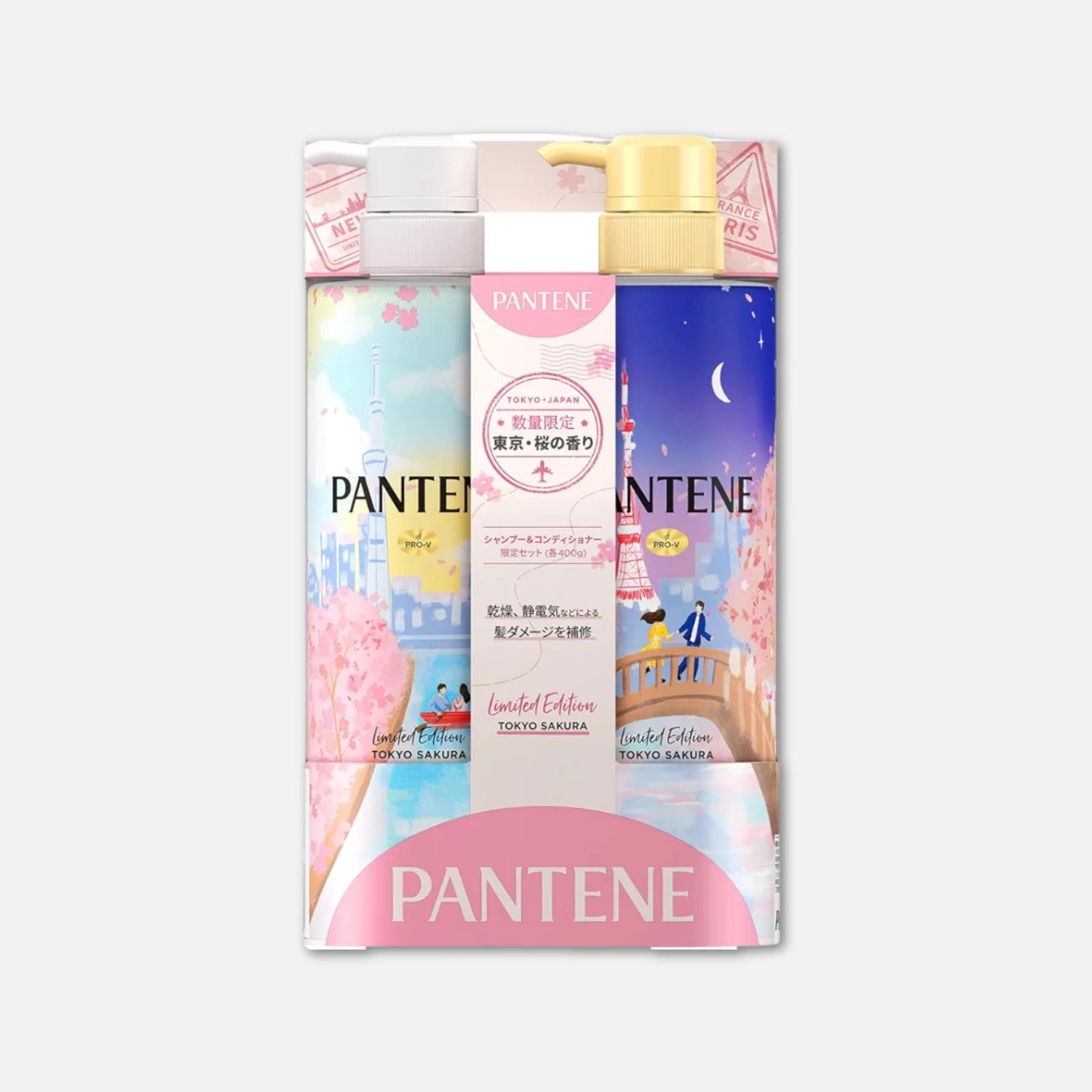 Pantene Japan Sakura Limited Edition Shampoo & Conditioner SET 400ml Each