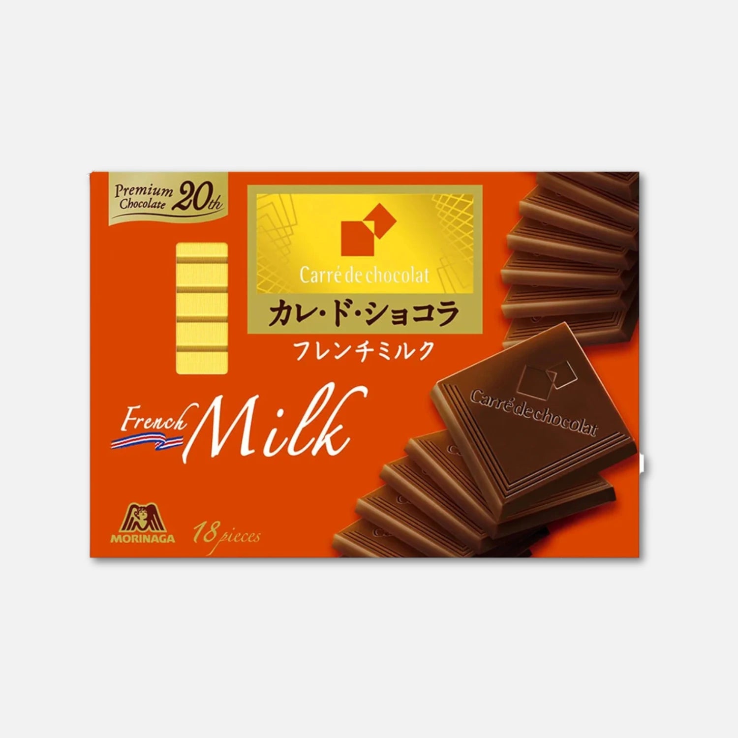 Morinaga Premium Carré de Chocolat French Milk (18 Units)