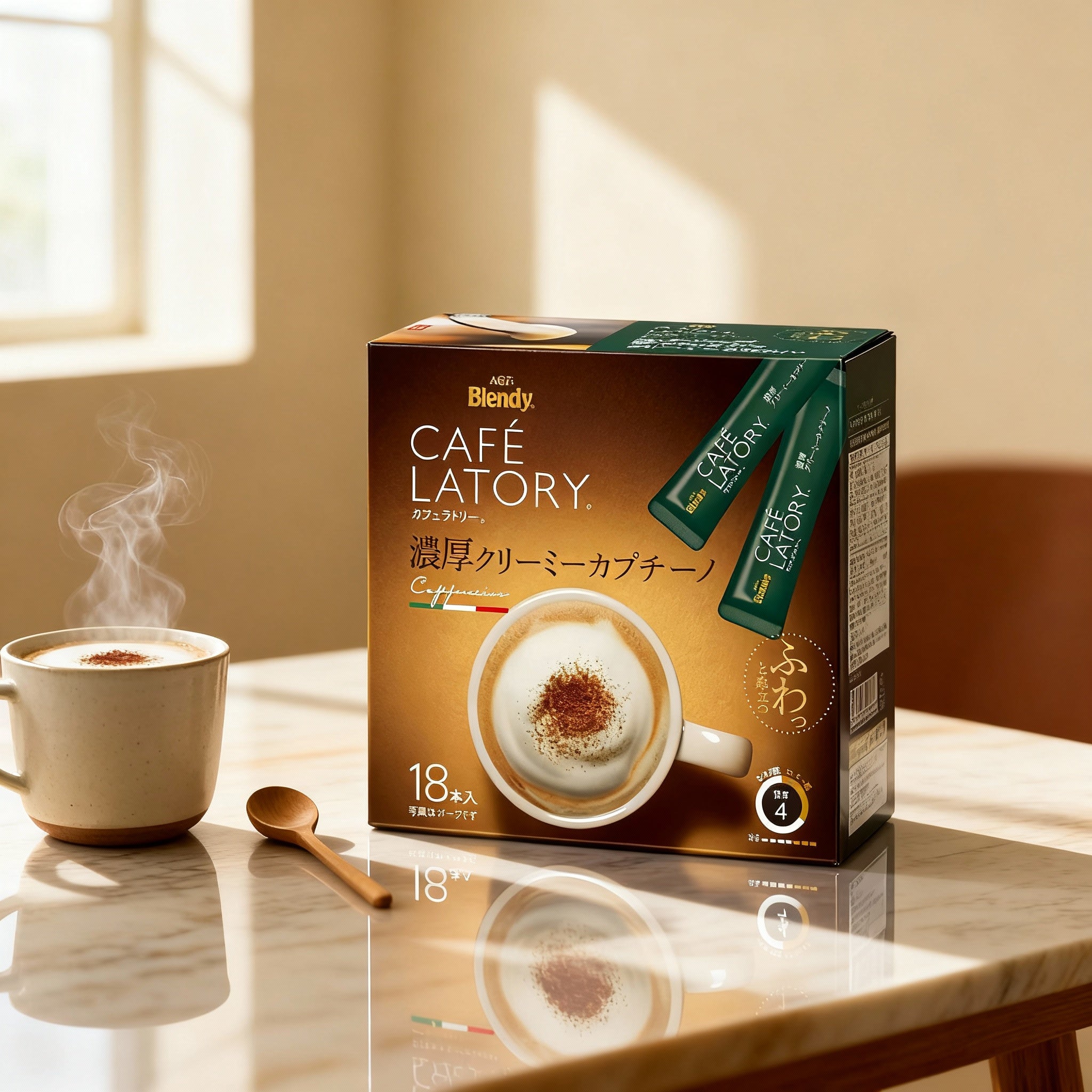 AGF Blendy Sticks Café Latory Creamy Cappuccino (Pack of 18)