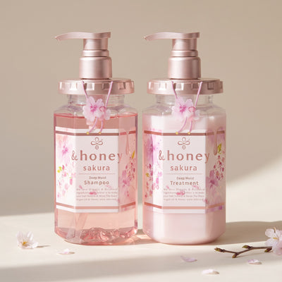 & Honey Sakura Limited Edition Shampoo 440ml & Treatment 445g Set — GIFT DEFAULT