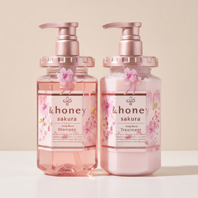 & Honey Sakura Limited Edition Shampoo 440ml & Treatment 445g Set — GIFT MACRO