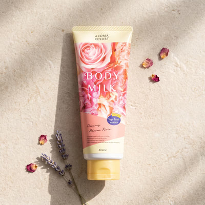 Aroma Resort Body Milk Dreamy Bloom Rose 200g — GIFT TOP ANGLE