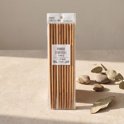 Bamboo Chopsticks Simple 5 Pairs — GIFT DEFAULT
