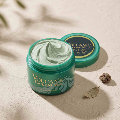 Hanajirushi Moroccan Ghassoul Clay Mask 195g — GIFT - TOP ANGLE