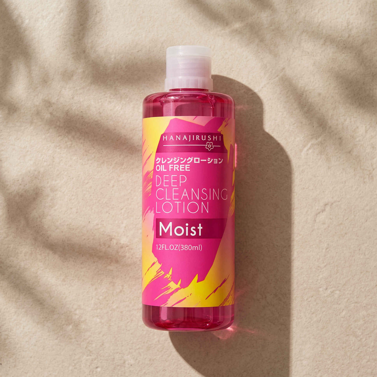 Hanajirushi Deep Cleansing Lotion Moist 380ml — GIFT - TOP ANGLE