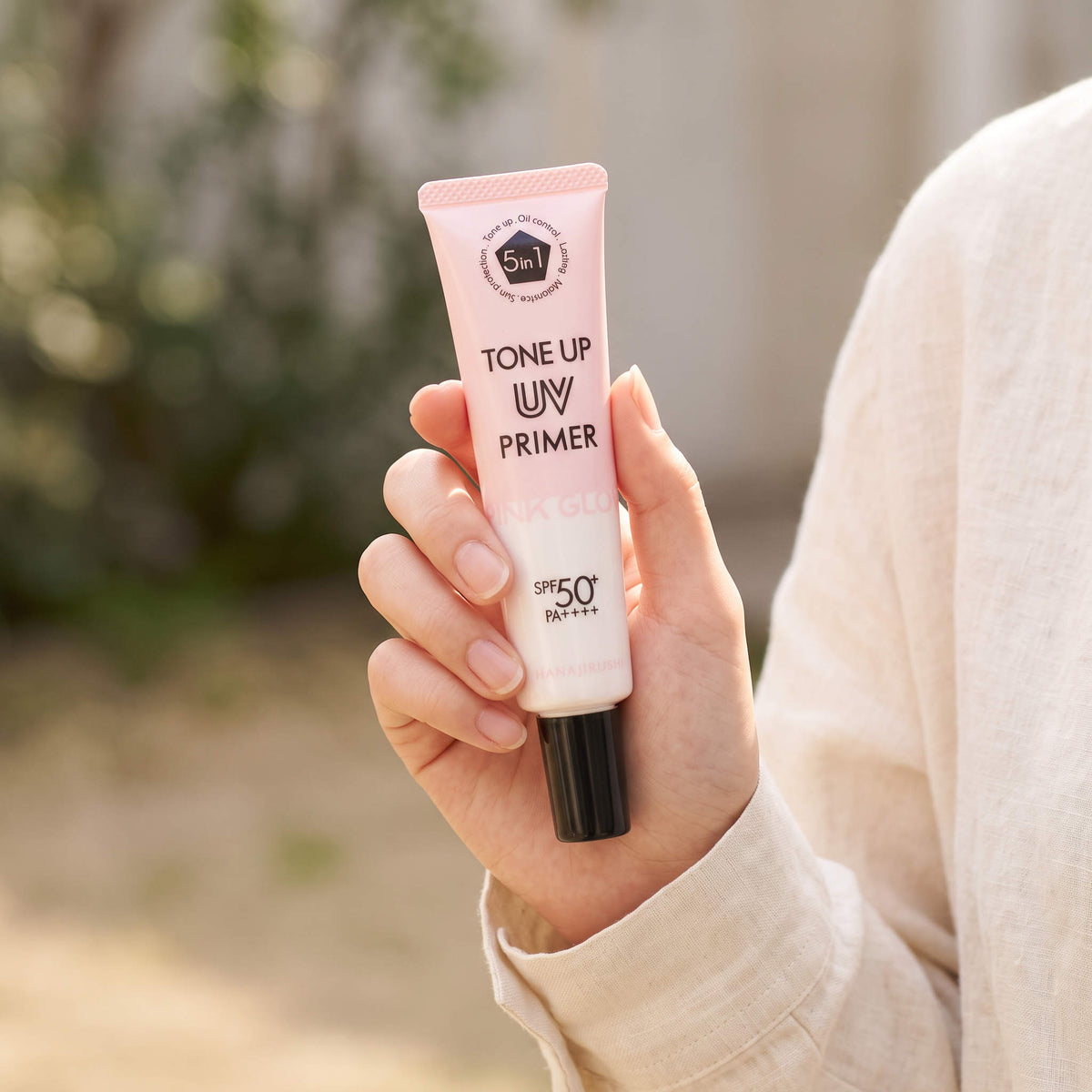 Hanajirushi Tone-Up UV Primer Pink Glow SPF50+ PA++++ 35g — GIFT - ON HAND