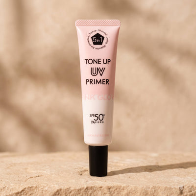 Hanajirushi Tone-Up UV Primer Pink Glow SPF50+ PA++++ 35g — GIFT - MACRO