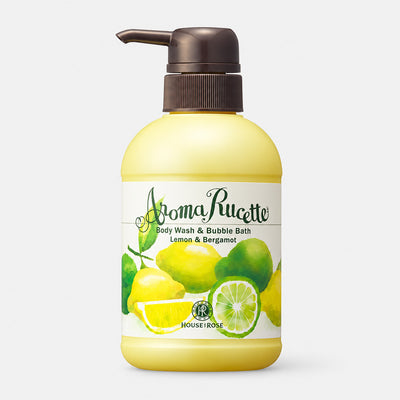 House Of Rose Aroma Rucette Lemon & Bergamot Body Wash & Bubble Bath 350mL