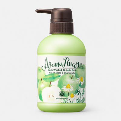 House Of Rose Aroma Rucette Green Apple & Chamomile Body Wash & Bubble Bath 350mL