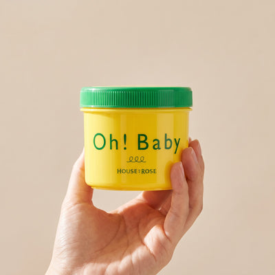 House Of Rose Oh!Baby Yuzu Lemon Body Scrub 350g - product held in hand
