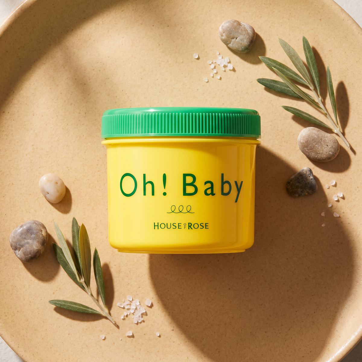House Of Rose Oh!Baby Yuzu Lemon Body Scrub 350g - top-angle product view