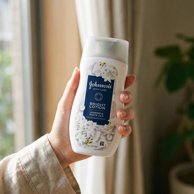 Johnson's Japan Body Care Bright Lotion Jasmine & White Lily 200ml — GIFT - ON HAND lifestyle view
