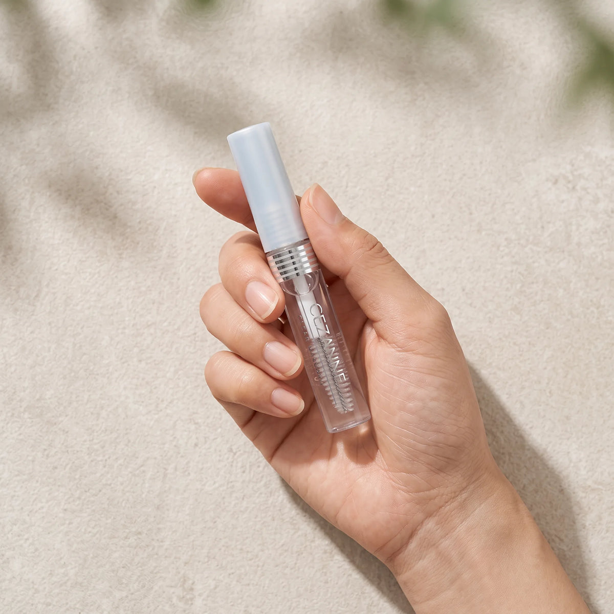 Cezanne Clear Mascara R 7.5g — top angle lifestyle view