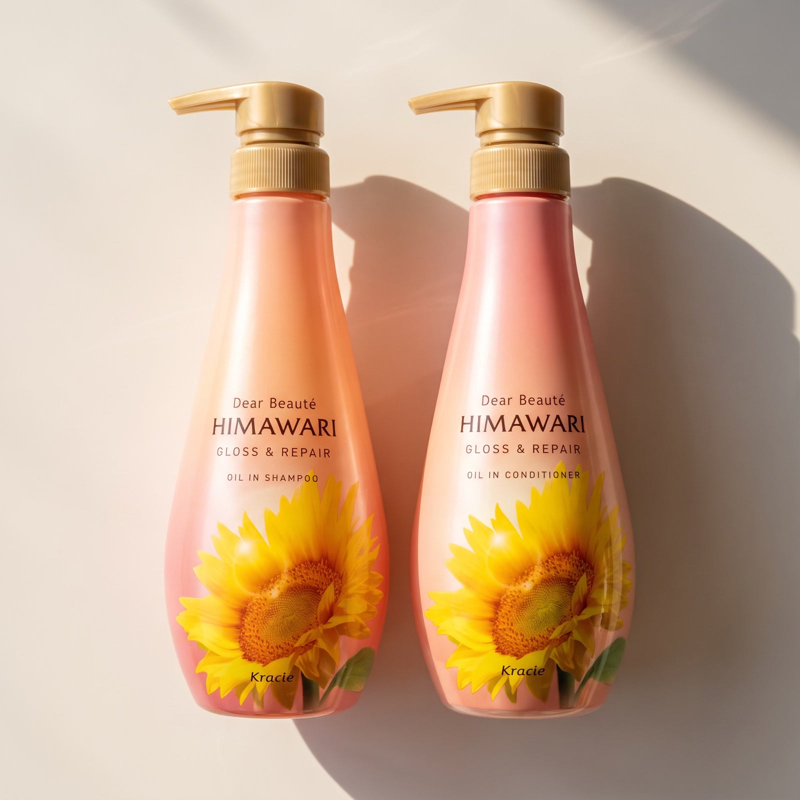 Kracie Himawari Gloss & Repair Shampoo & Conditioner Set (500ml Each) — GIFT MACRO