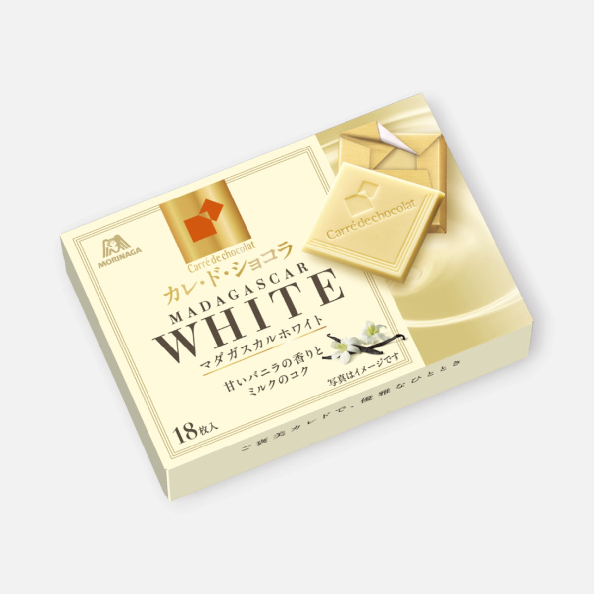 Morinaga Carre de Chocolat Madagascar White 18 Pieces