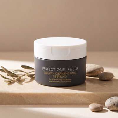 PERFECT ONE FOCUS Smooth Cleansing Balm Deep Black 75g front product view