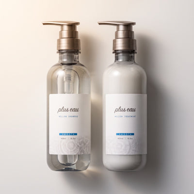 Plus Eau Mellow Shampoo & Treatment Set 450ml Each — GIFT MACRO