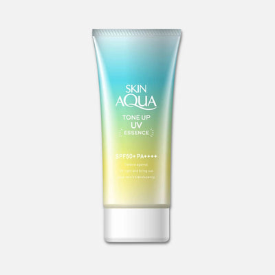 Skin Aqua Tone Up UV Essence Mint Green SPF 50+ PA++++ 80g - Buy Me Japan