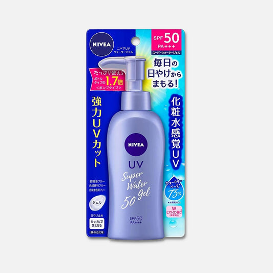 Nivea Japan Super Water Gel Pump SPF 50 PA+++ 140g - Buy Me Japan