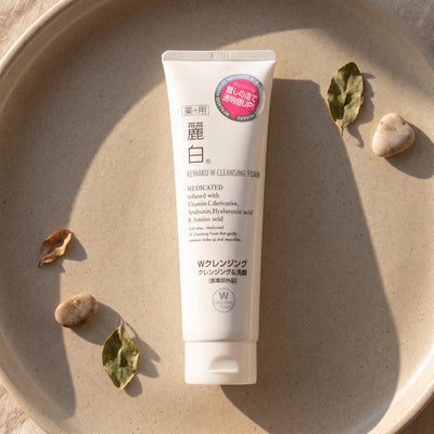 Reihaku Hatomugi Medicated Facial W Cleanser 190g — GIFT TOP ANGLE