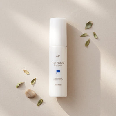 pdc Pure Natural Premium Brightening Whitening Booster Serum 47mL, GIFT TOP ANGLE studio second version