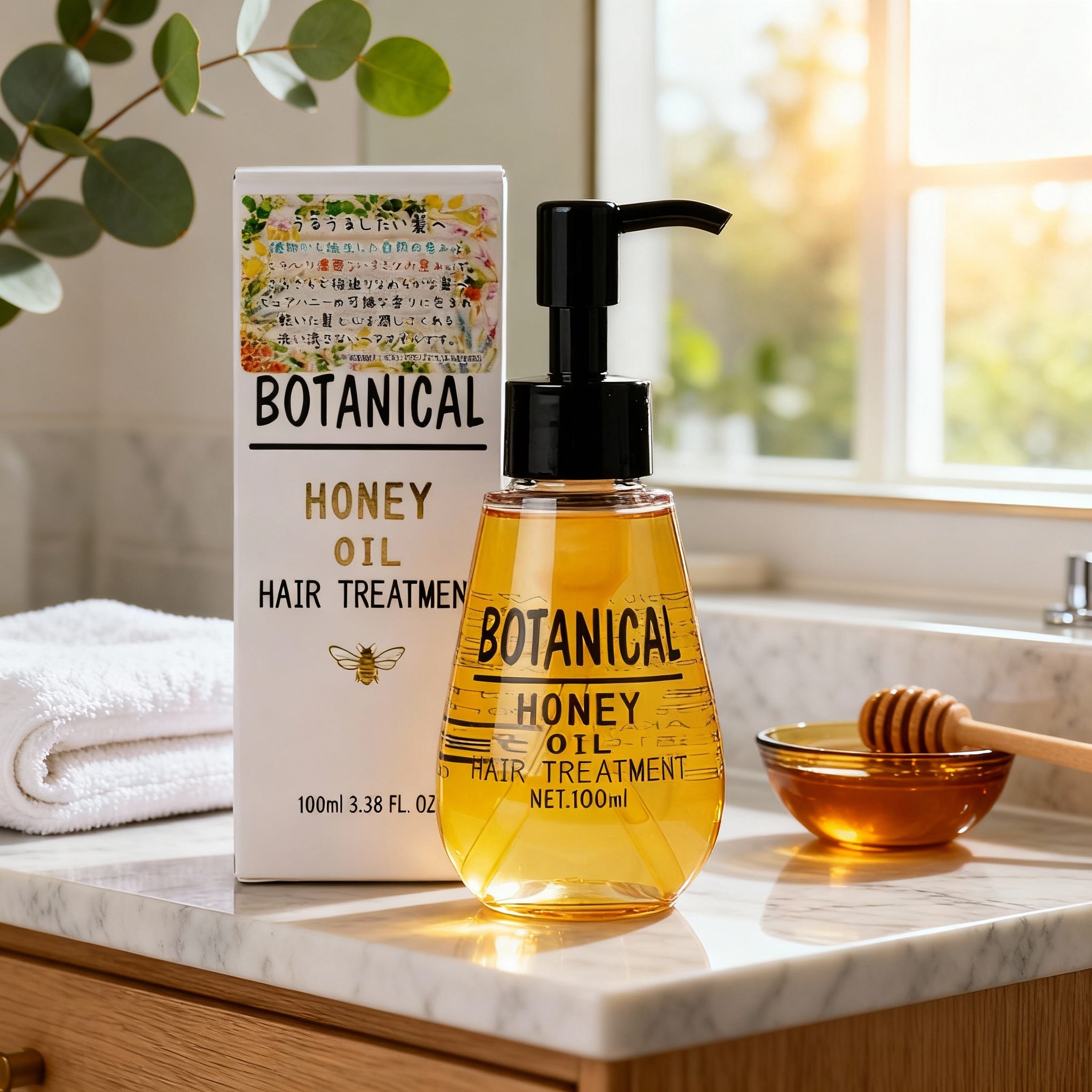 Bisho Akari Botanical Hair Oil (Honey) 100ml