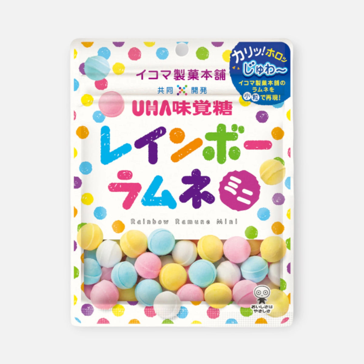 UHA Mikakuto Rainbow Ramune Mini Candy 30g package