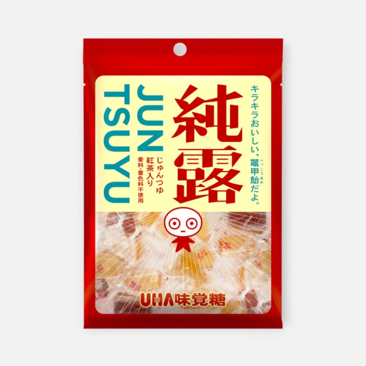 UHA Mikakuto Juntsuyu Bekkō & Black Tea Candy 120g package