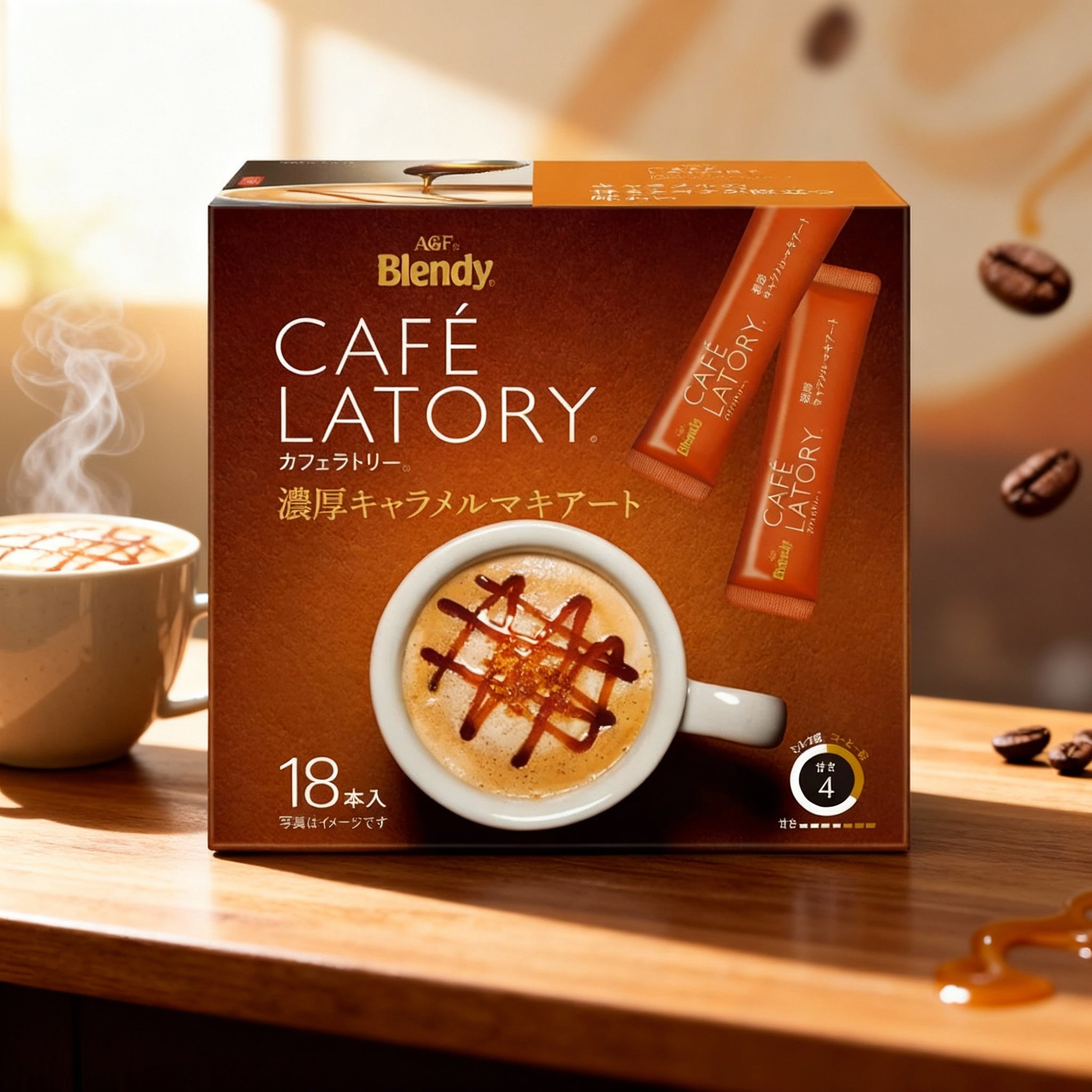AGF Blendy Sticks Café Latory Caramel Macchiato (Pack of 18)
